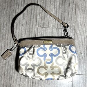 Coach Signature Wristlet Mini Bag